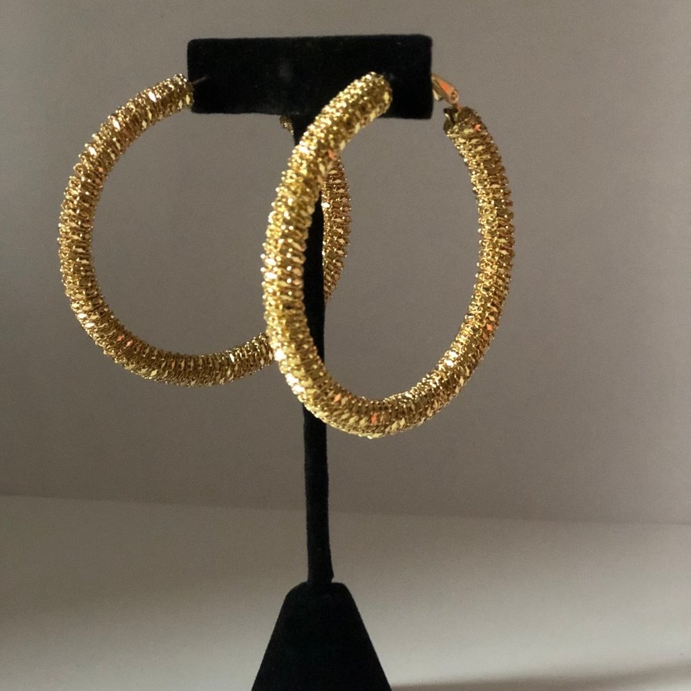 Gold Plated Essential Hoop Earrings